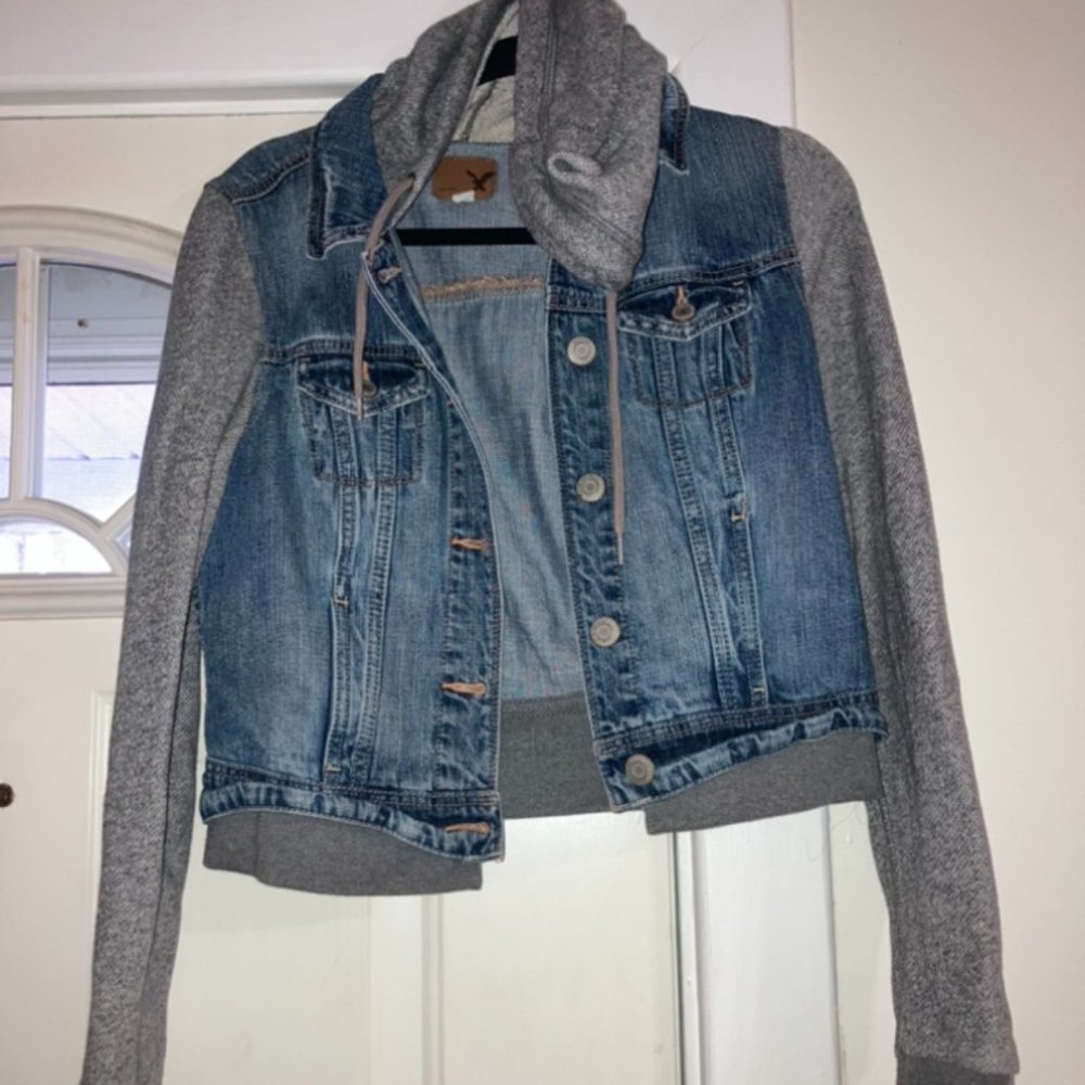 American Eagle Denim Hoodie/Jacket